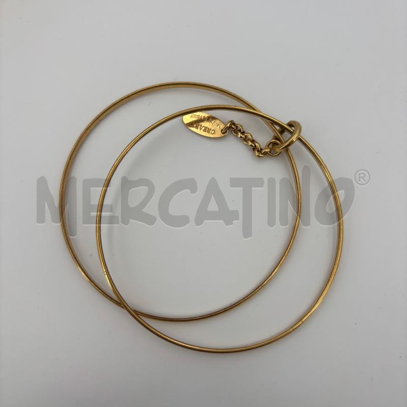 BRACCIALE CREART DORATO RIGIDO DOPPIO  | Mercatino dell'Usato Roma torrevecchia 2
