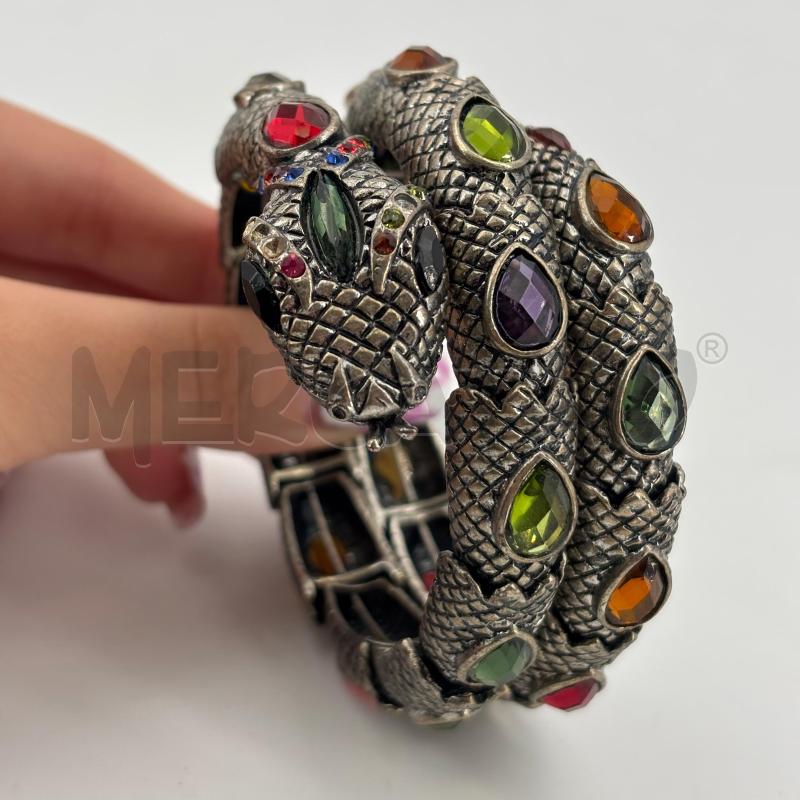 BRACCIALE SERPENTE PIETRE COLORATE | Mercatino dell'Usato Roma torrevecchia 4