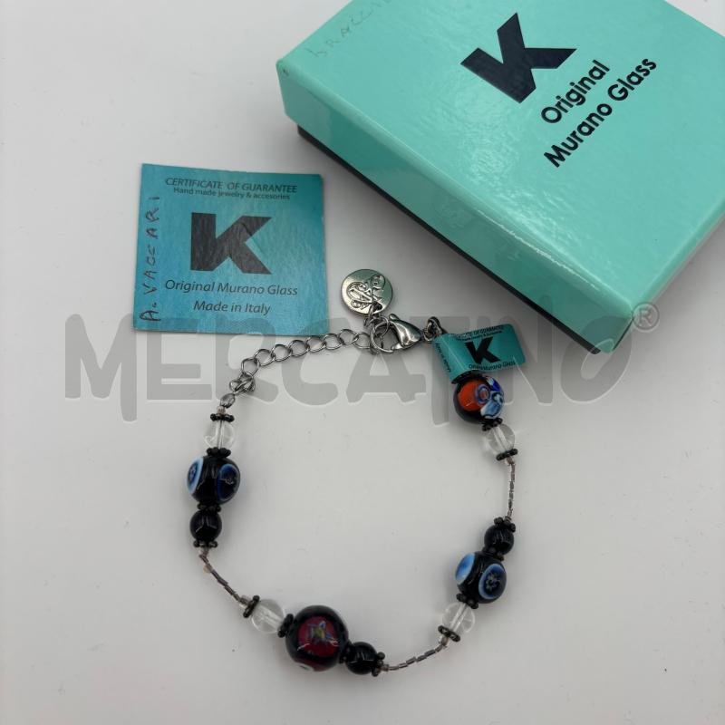 BRACCIALE VACCARI VETRO MURANO | Mercatino dell'Usato Roma torrevecchia 1