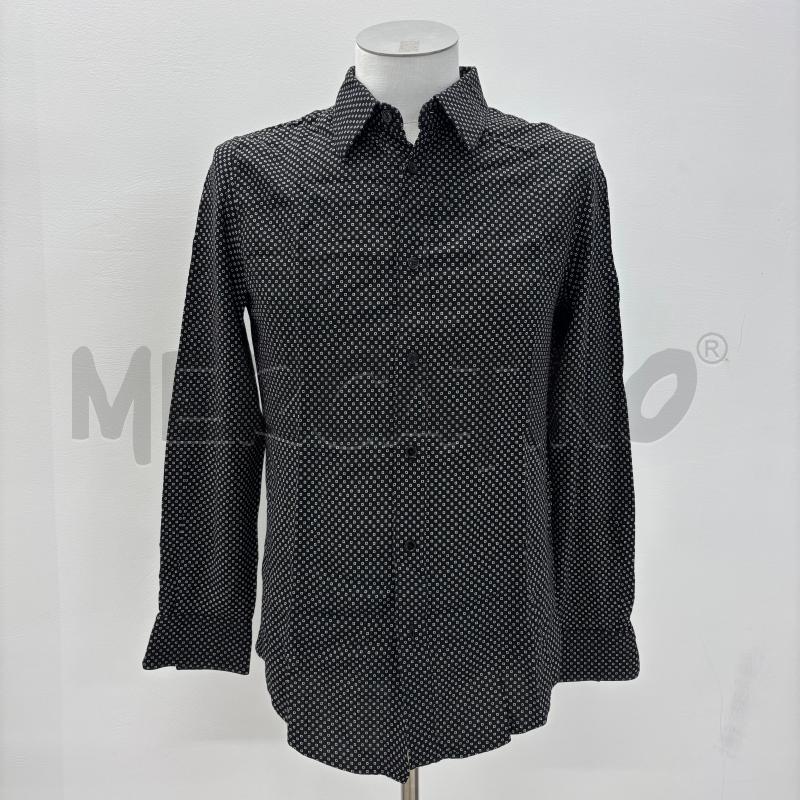CAMICIA CELINE NERA QUADRETTI BIANCHI | Mercatino dell'Usato Roma torrevecchia 1