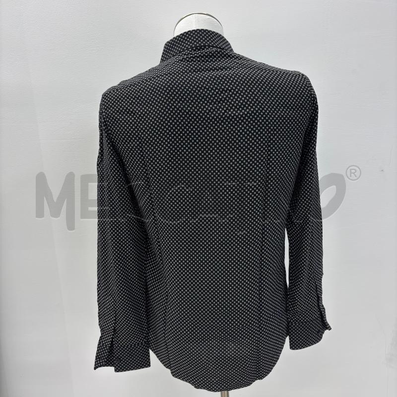 CAMICIA CELINE NERA QUADRETTI BIANCHI | Mercatino dell'Usato Roma torrevecchia 3