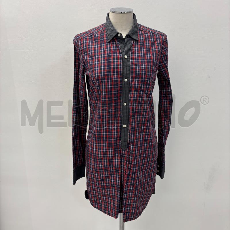CAMICIA D CARHARTT CHECK BLU ROSSO LUNGA | Mercatino dell'Usato Roma torrevecchia 1