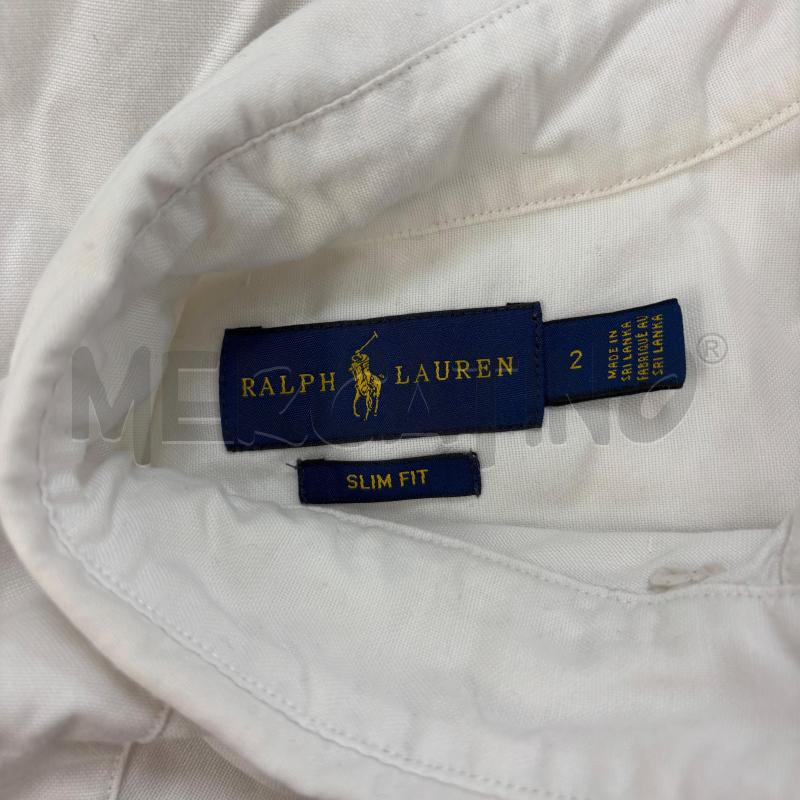 CAMICIA D RALPH LAUREN BIANCA CAVALLINO MARRONE | Mercatino dell'Usato Roma torrevecchia 4