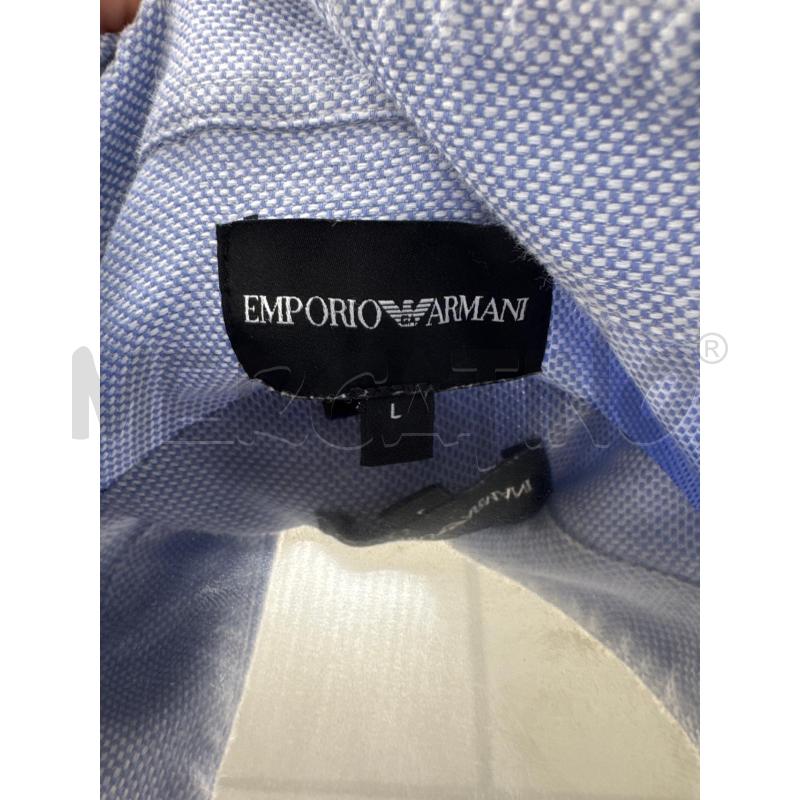 CAMICIA EMPORIO ARMANI CELESTE BIANCA | Mercatino dell'Usato Roma torrevecchia 4