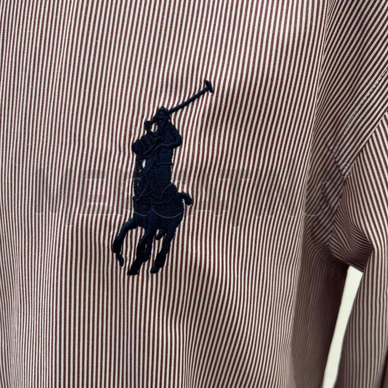 CAMICIA POLO RALPH LAUREN ROSSA RIGHE BIANCHE | Mercatino dell'Usato Roma torrevecchia 2