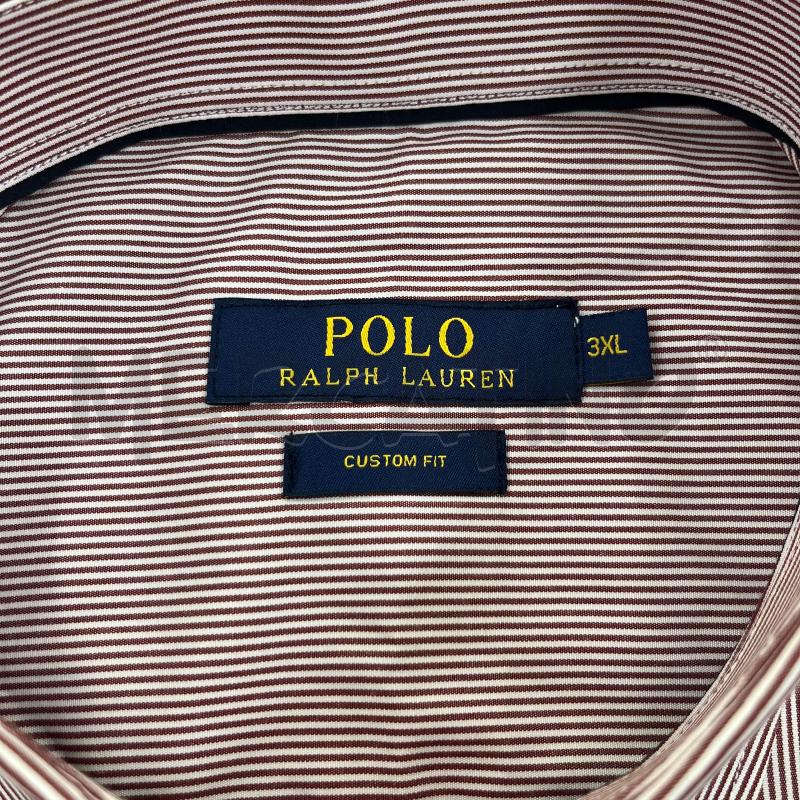 CAMICIA POLO RALPH LAUREN ROSSA RIGHE BIANCHE | Mercatino dell'Usato Roma torrevecchia 5