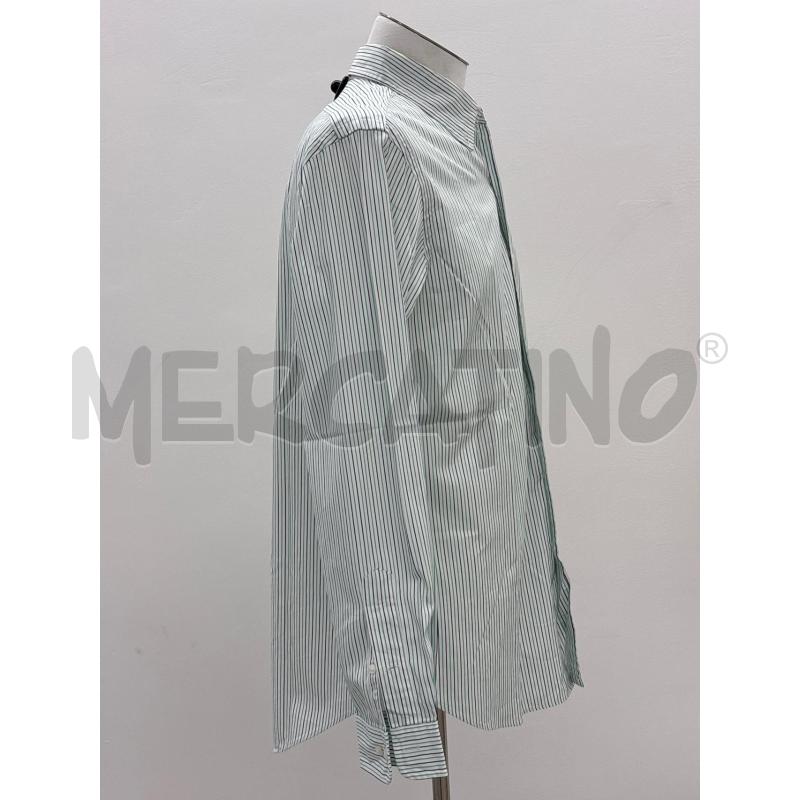 CAMICIA RALPH LAUREN BIANCA RIGHE VERDI BLU  | Mercatino dell'Usato Roma torrevecchia 2