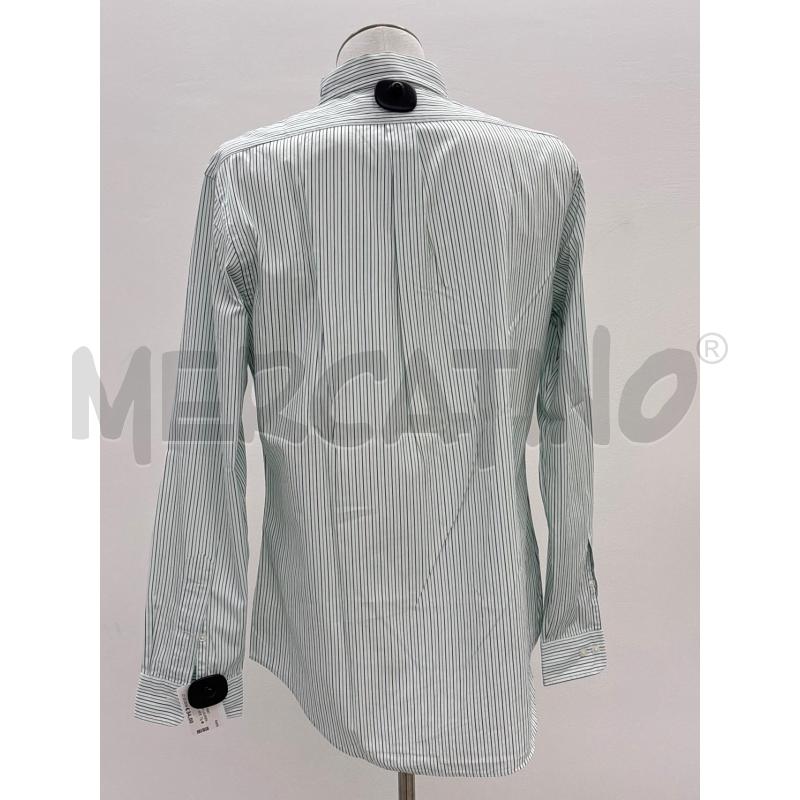CAMICIA RALPH LAUREN BIANCA RIGHE VERDI BLU  | Mercatino dell'Usato Roma torrevecchia 3