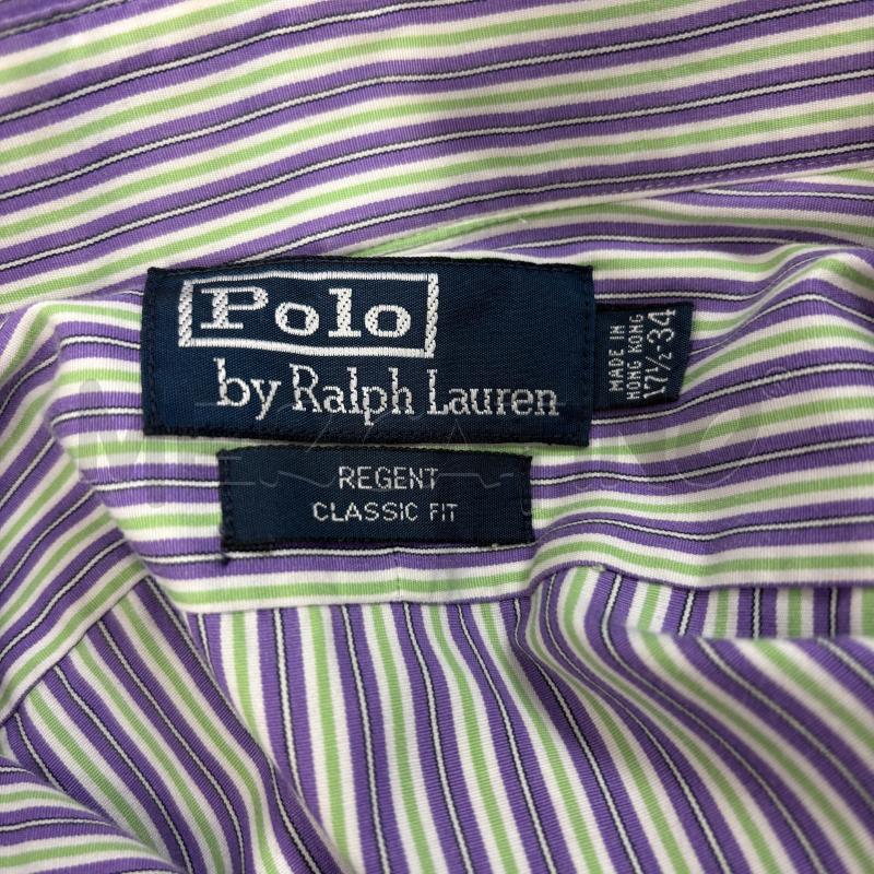CAMICIA UOMO VIOLA RALPH LAUREN RIGHE | Mercatino dell'Usato Roma torrevecchia 5