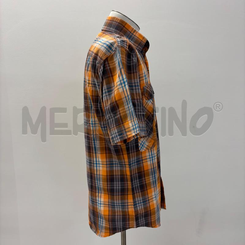 CAMICIA U DOLCE&GABBANA CHECK ARANCIO CELESTE | Mercatino dell'Usato Roma torrevecchia 2