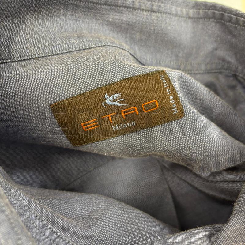CAMICIA U ETRO BLU | Mercatino dell'Usato Roma torrevecchia 4