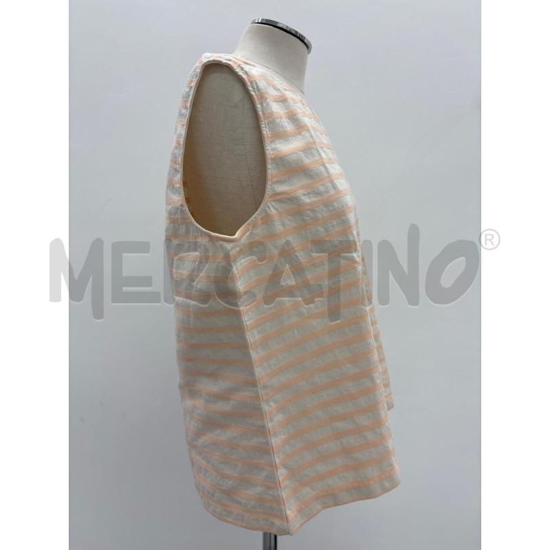 CANOTTA D ASPESI BEIGE RIGHE ARANCIONI MISTO LINO | Mercatino dell'Usato Roma torrevecchia 2