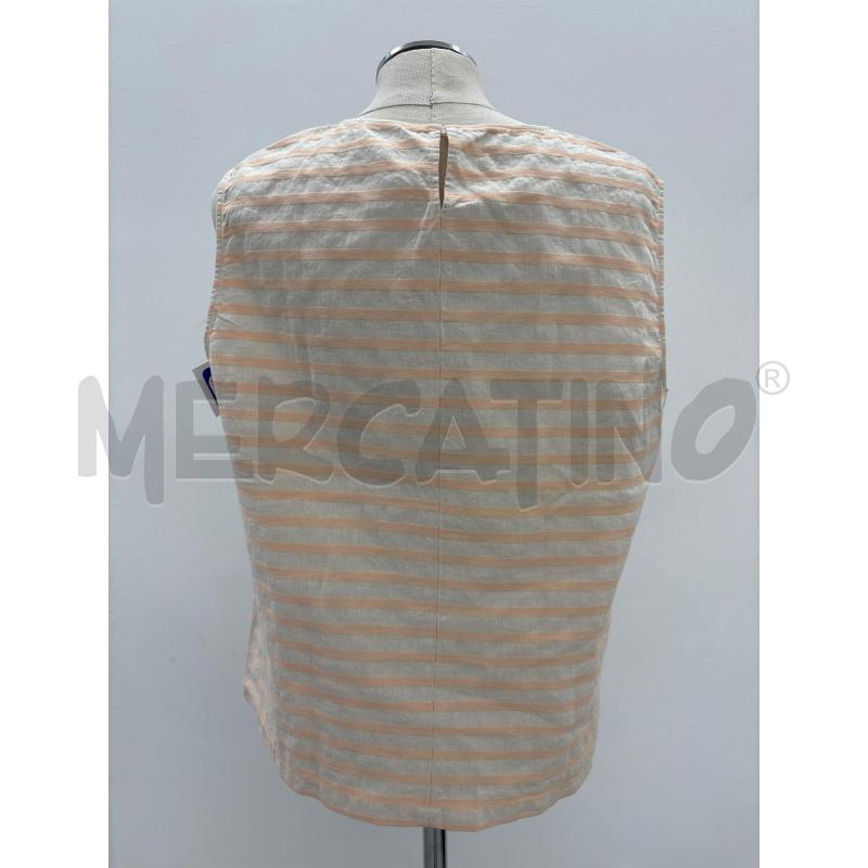 CANOTTA D ASPESI BEIGE RIGHE ARANCIONI MISTO LINO | Mercatino dell'Usato Roma torrevecchia 3