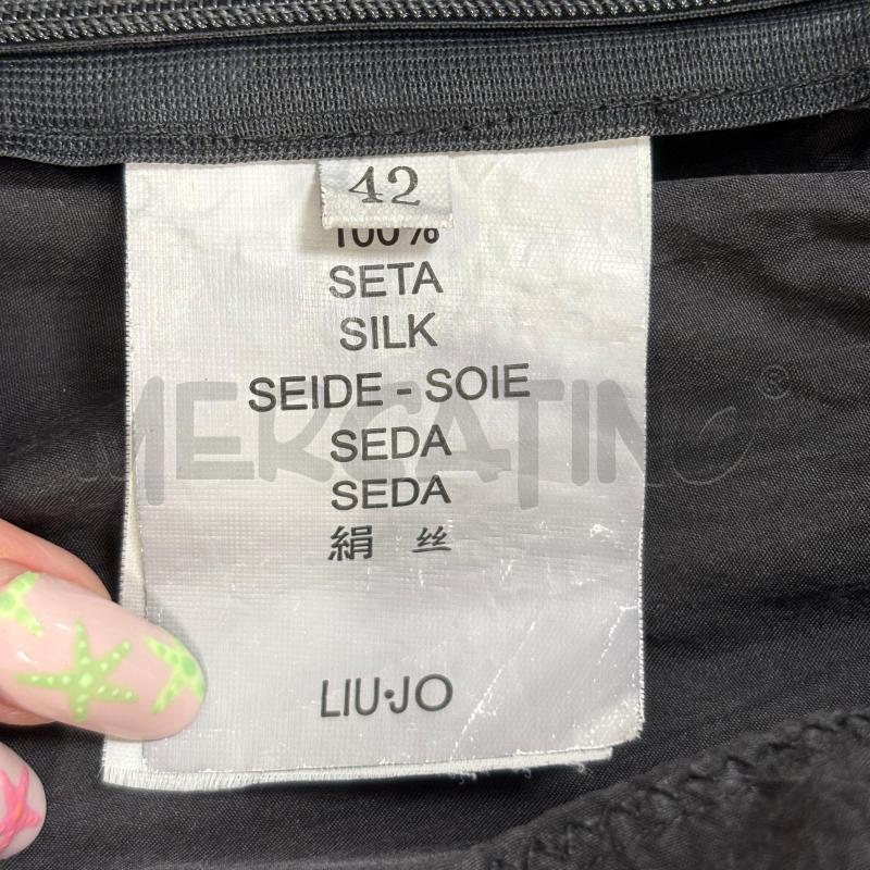 CANOTTA D LIUJO SETA NERA PERLINE  | Mercatino dell'Usato Roma torrevecchia 5
