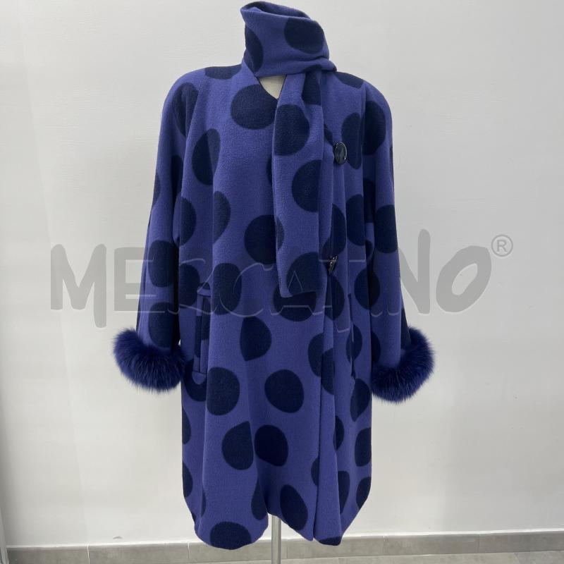 CAPPOTTO D GAI MATTIOLO VIOLA POIS SCURI | Mercatino dell'Usato Roma torrevecchia 1