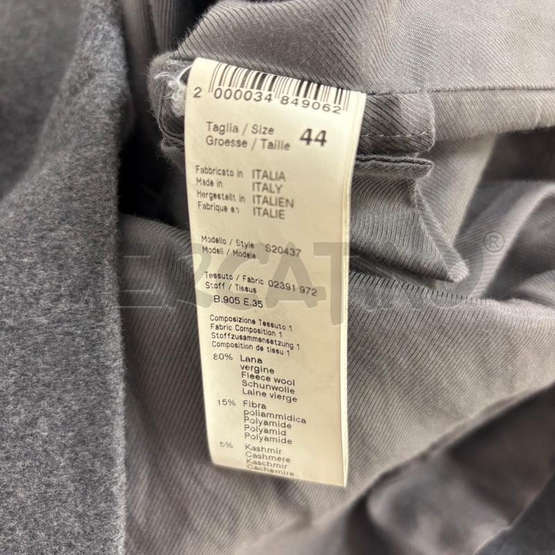 CAPPOTTO D PESERICO GRIGIO LANA MISTO SETA CAPPUCCIO | Mercatino dell'Usato Roma torrevecchia 5