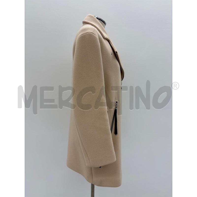 CAPPOTTO SANDRO BEIGE ZIP NERE | Mercatino dell'Usato Roma torrevecchia 2