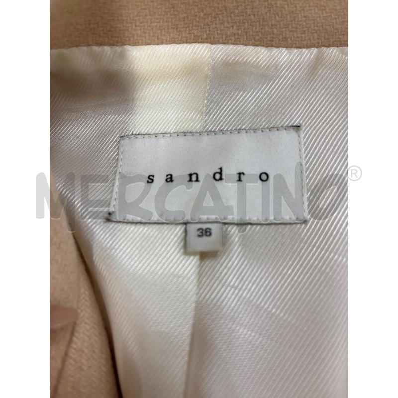CAPPOTTO SANDRO BEIGE ZIP NERE | Mercatino dell'Usato Roma torrevecchia 4