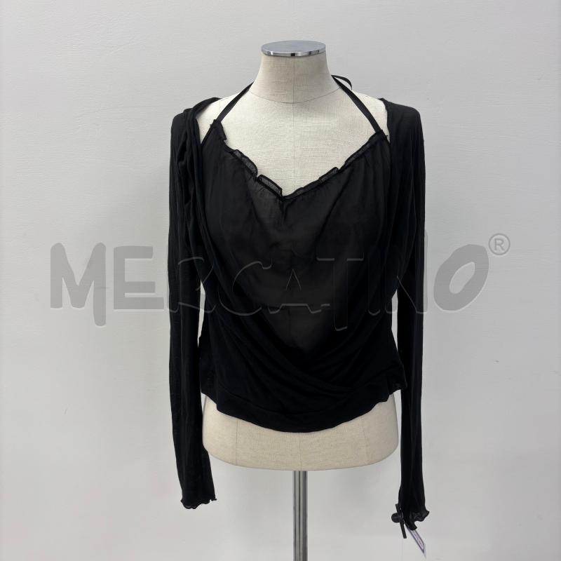 CARDIGAN D PHILOSOPHY NERO INTRECCIO | Mercatino dell'Usato Roma torrevecchia 1
