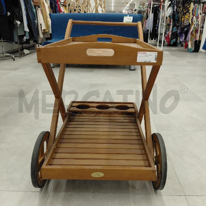 CARRELLO TEAK | Mercatino dell'Usato Roma torrevecchia 2