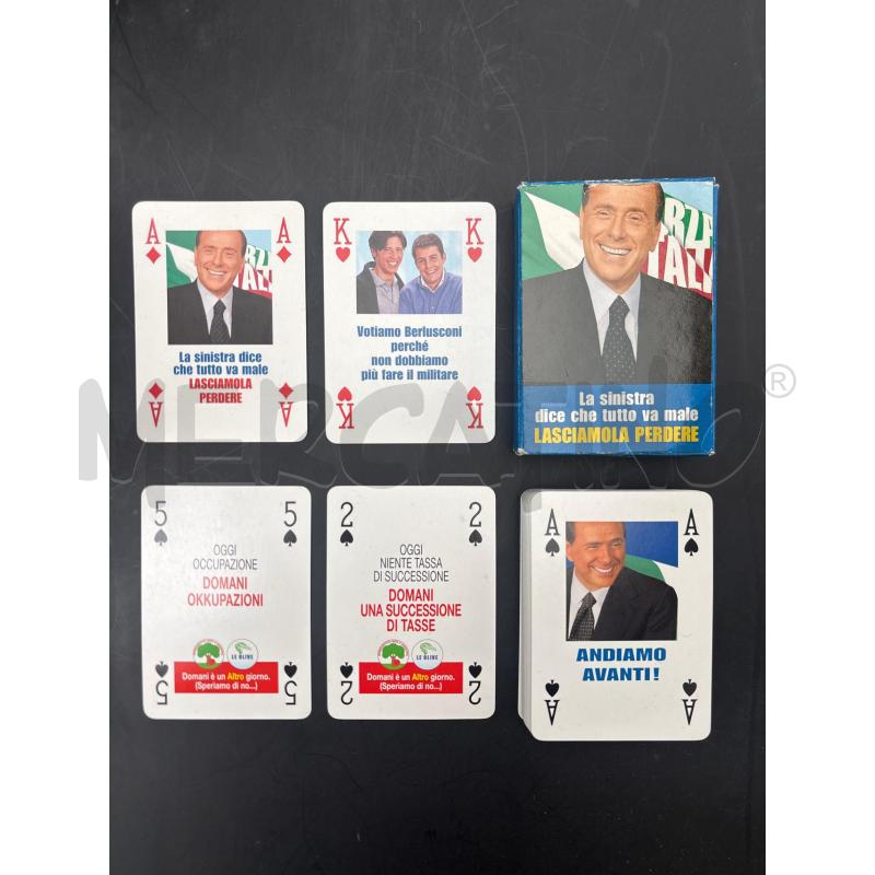 CARTE GIOCO BERLUSCONI FORZA ITALIA | Mercatino dell'Usato Roma torrevecchia 1