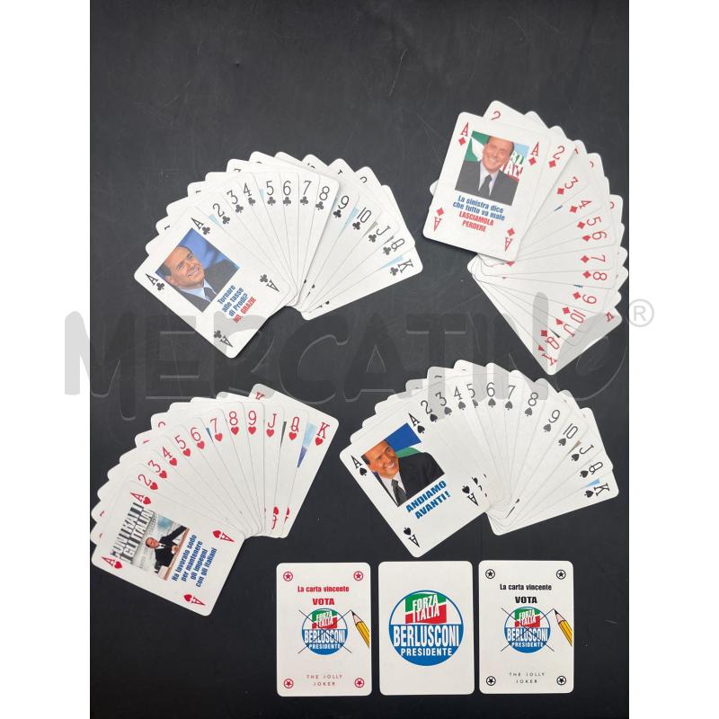 CARTE GIOCO BERLUSCONI FORZA ITALIA | Mercatino dell'Usato Roma torrevecchia 2