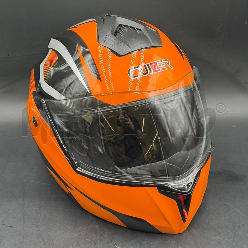 CASCO INTEGRALE SOUL RACE NERO ARANCIO | Mercatino dell'Usato Roma torrevecchia 1