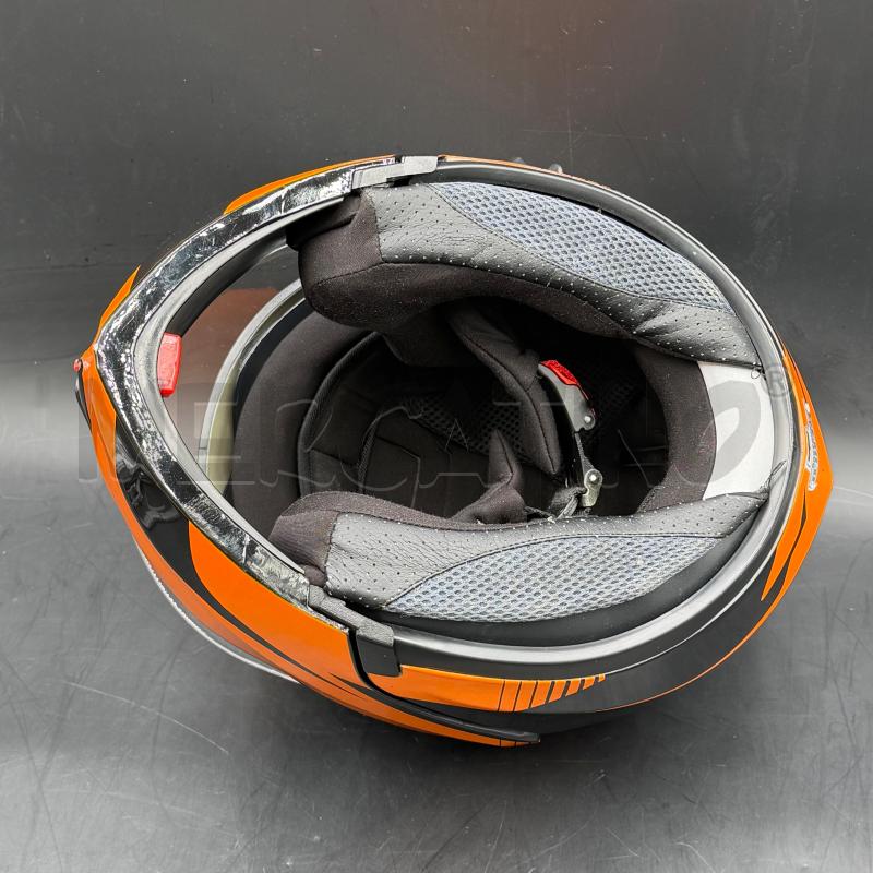 CASCO INTEGRALE SOUL RACE NERO ARANCIO | Mercatino dell'Usato Roma torrevecchia 3