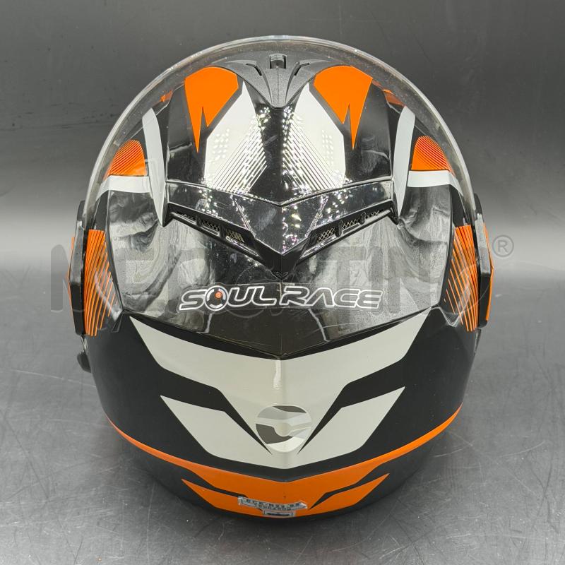 CASCO INTEGRALE SOUL RACE NERO ARANCIO | Mercatino dell'Usato Roma torrevecchia 4
