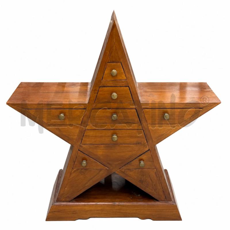 CASSETTIERA LEGNO STELLA | Mercatino dell'Usato Roma torrevecchia 1