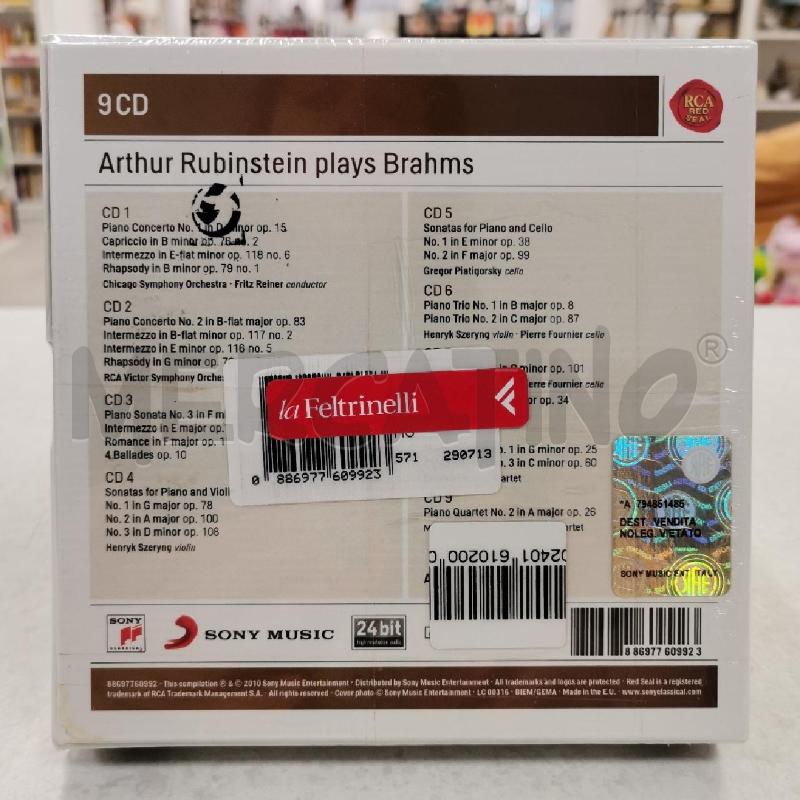 CD MUSICALE ARTHUR RUBINSTEIN PLAYS BRAHMS | Mercatino dell'Usato Roma torrevecchia 2