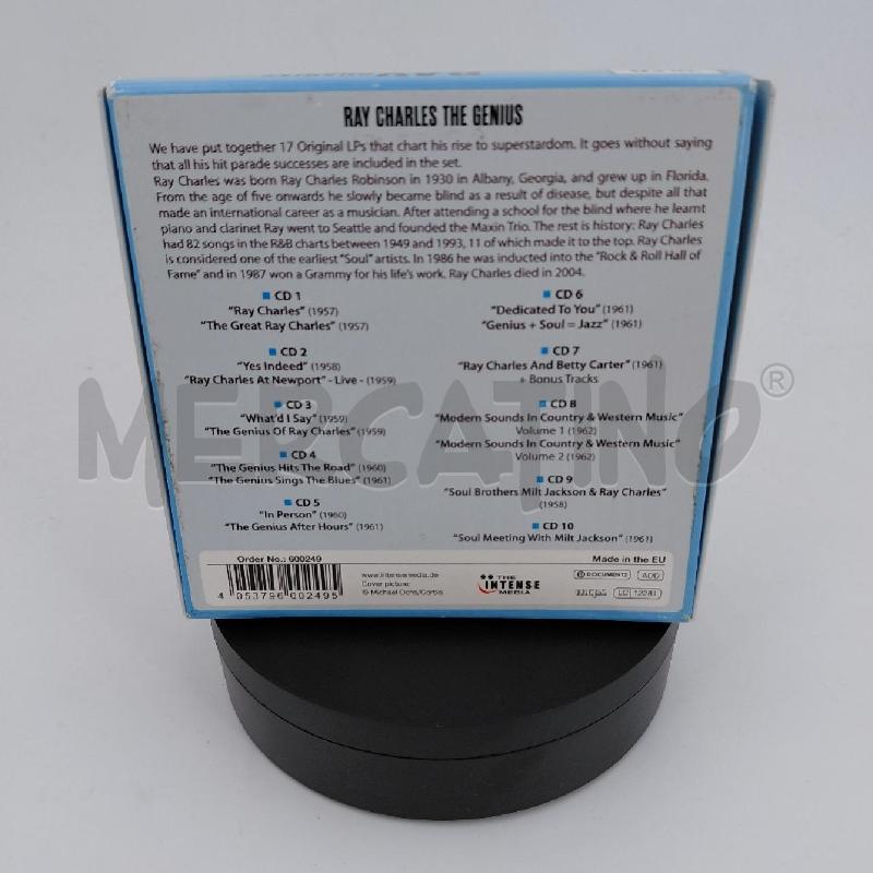 CD MUSICALE COFANETTO RAY CHARLES THE GENIUS | Mercatino dell'Usato Roma torrevecchia 3