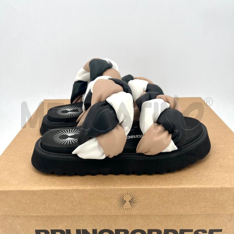 CIABATTE D BRUNO BORDESE FASCE BIANCA NERA BEIGE | Mercatino dell'Usato Roma torrevecchia 5