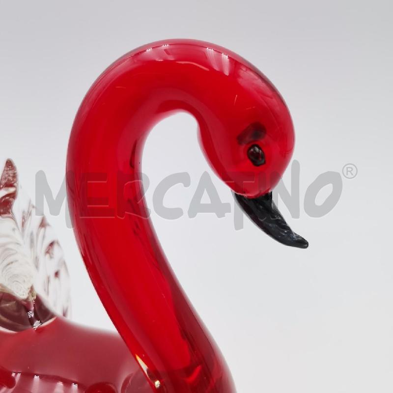 CIGNO VETRO ROSSO LA MURRINA | Mercatino dell'Usato Roma torrevecchia 4