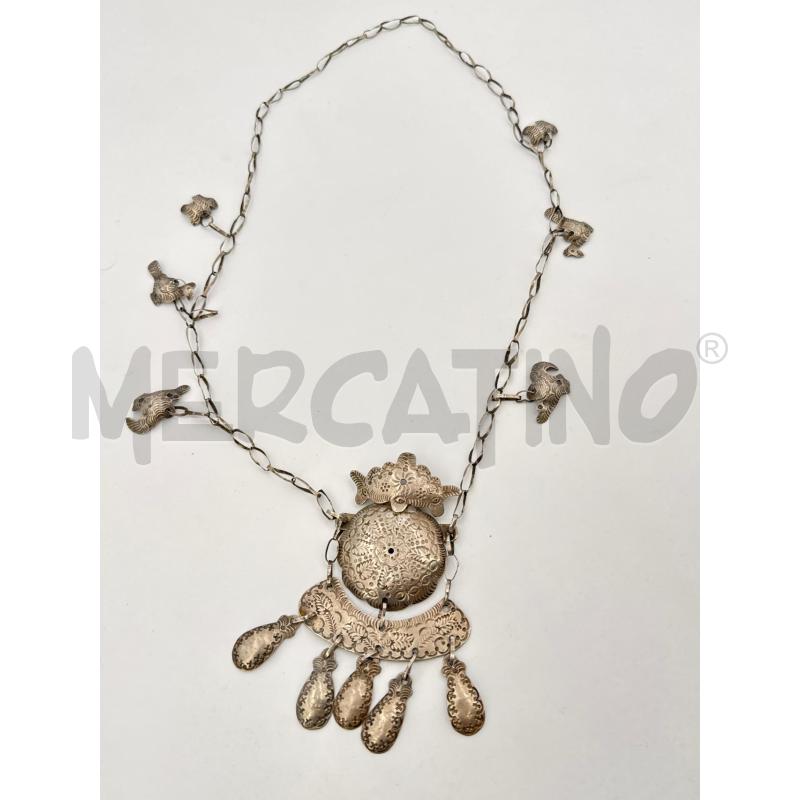 COLLANA ENTICA ARG PENDENTE CERCHI  | Mercatino dell'Usato Roma torrevecchia 1