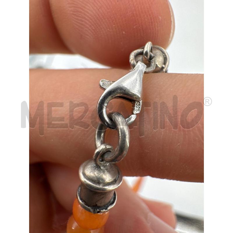 COLLANA PENDENTE ARANCIONE FIORE SFERE PICCOLE ARANCIONI | Mercatino dell'Usato Roma torrevecchia 4