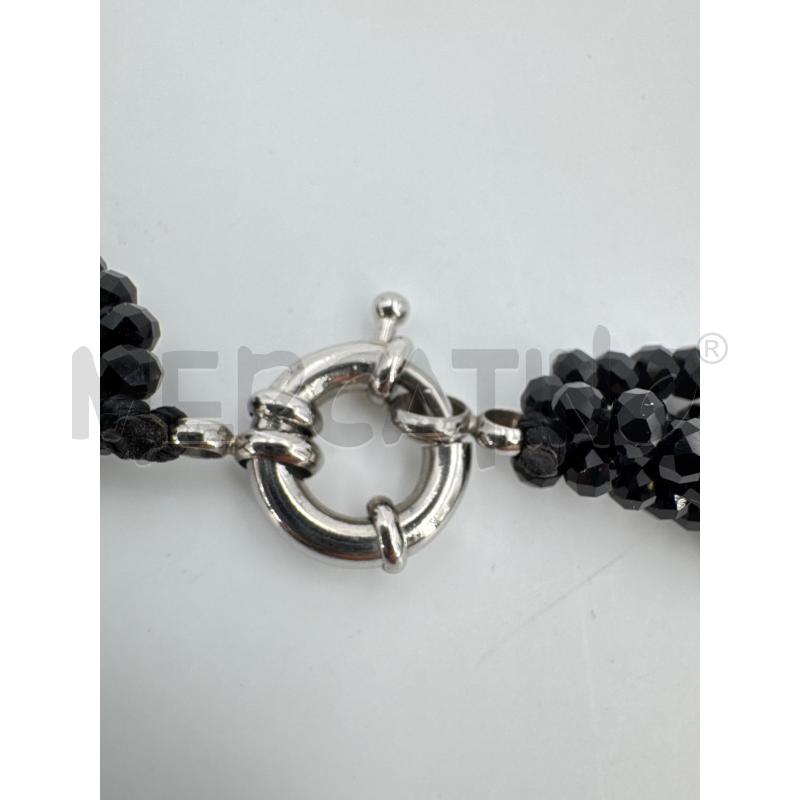COLLANA PIETRINE NERE PICCOLE 8 FILI | Mercatino dell'Usato Roma torrevecchia 3