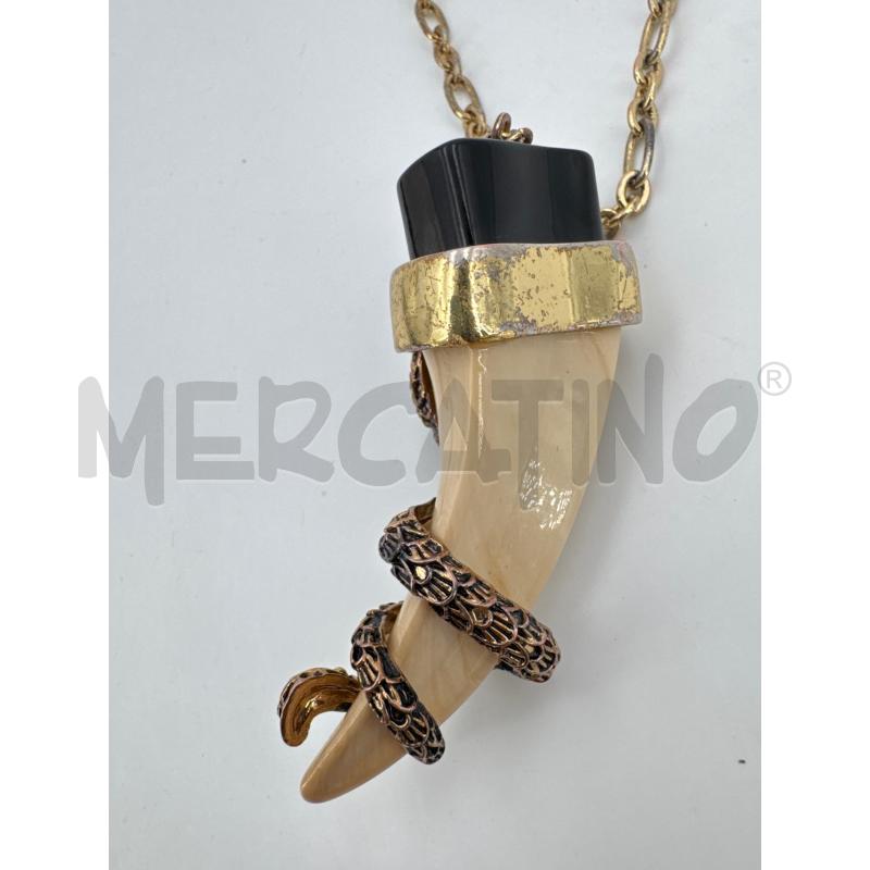 COLLANA ROBERTO CAVALLI PENDENTE COBRA | Mercatino dell'Usato Roma torrevecchia 3