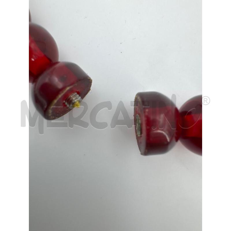 COLLANA SFERE ARANCIONI CILINDRI ARANCIO ROSSI | Mercatino dell'Usato Roma torrevecchia 5