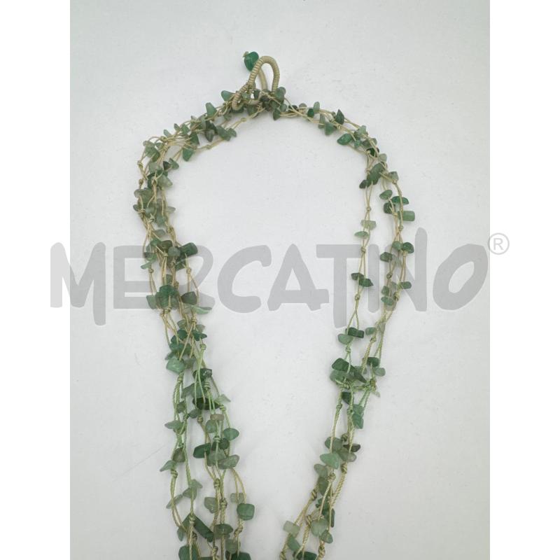 COLLANA SPILLA CONCHIGLIE PIETRINE VERDI  | Mercatino dell'Usato Roma torrevecchia 2