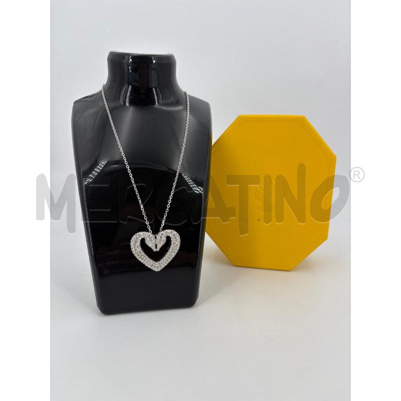 COLLANA SWAROVSKI CUORE CIGNI | Mercatino dell'Usato Roma torrevecchia 1