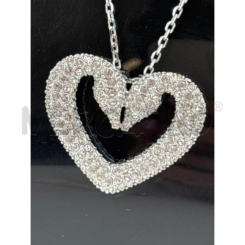 COLLANA SWAROVSKI CUORE CIGNI | Mercatino dell'Usato Roma torrevecchia 2