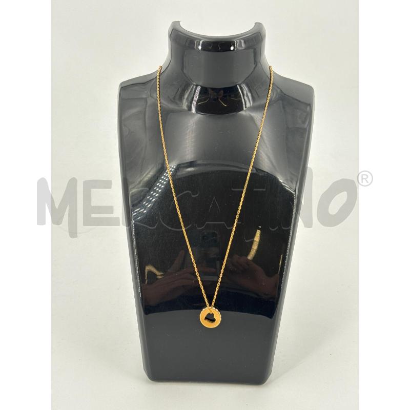 COLLANA SWAROVSKI DORATA CERCHIO STRASS | Mercatino dell'Usato Roma torrevecchia 1