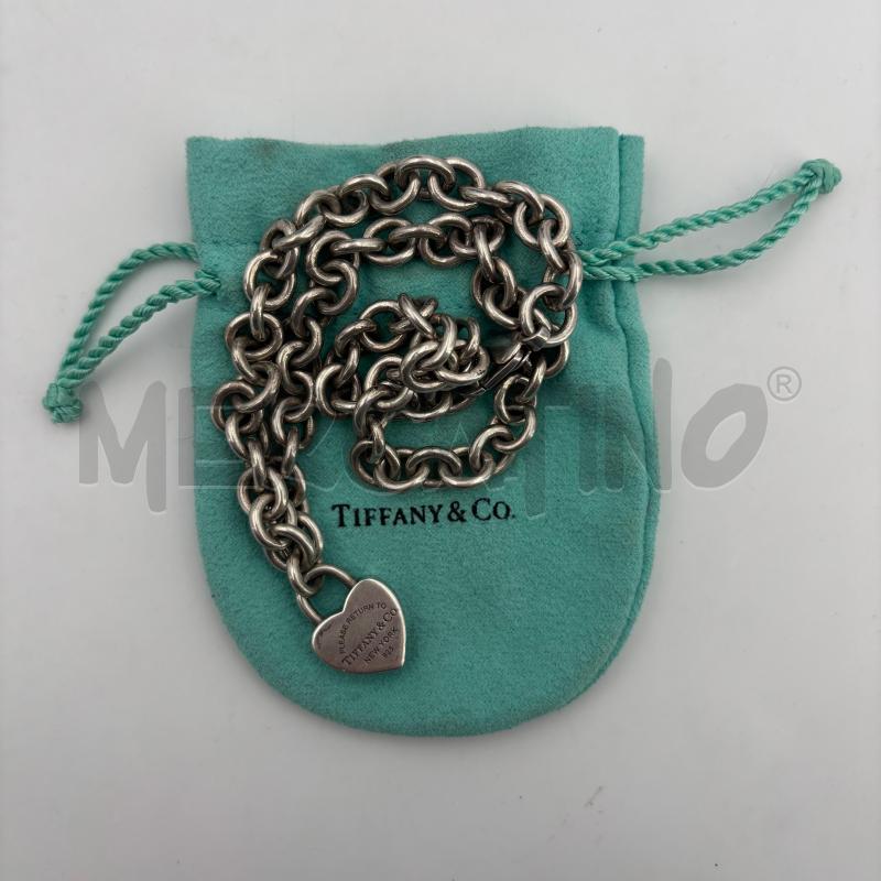 COLLANA TIFFANY&CO ARG CATENA CUORE | Mercatino dell'Usato Roma torrevecchia 1