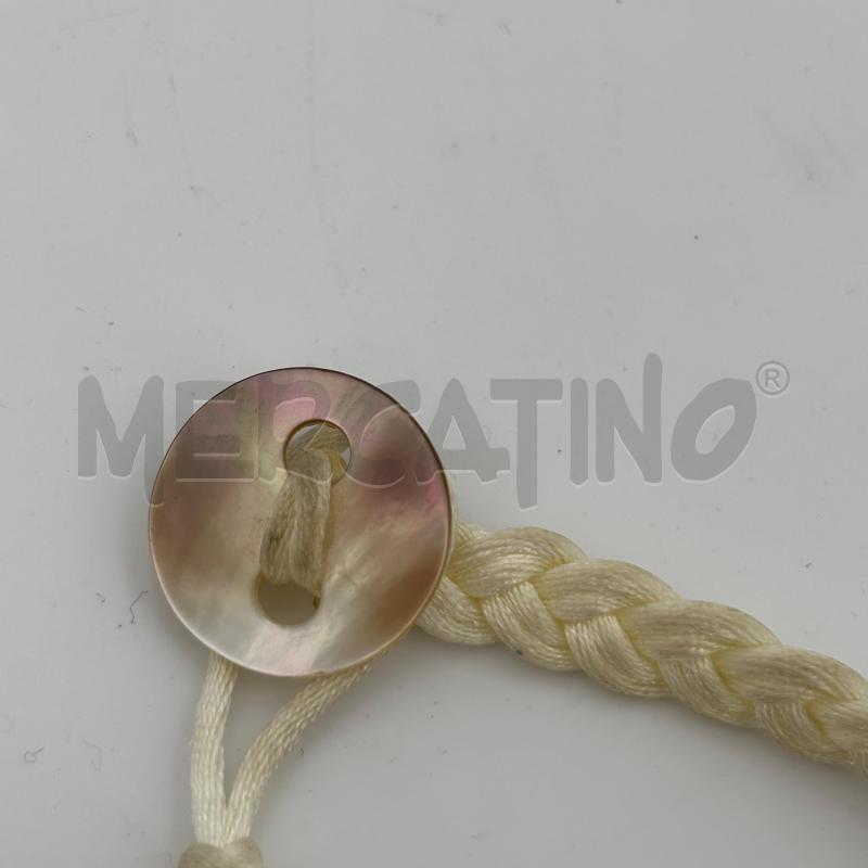 COLLANA TRECCIA BIANCA VETRO TURCHESE | Mercatino dell'Usato Roma torrevecchia 3