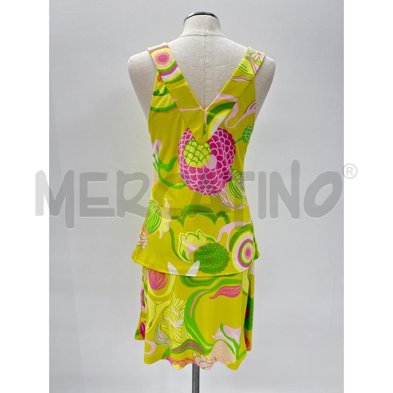 COMPLETO DOLCE & GABBANA GIALLO FANTASIA ROSA VERDE | Mercatino dell'Usato Roma torrevecchia 3