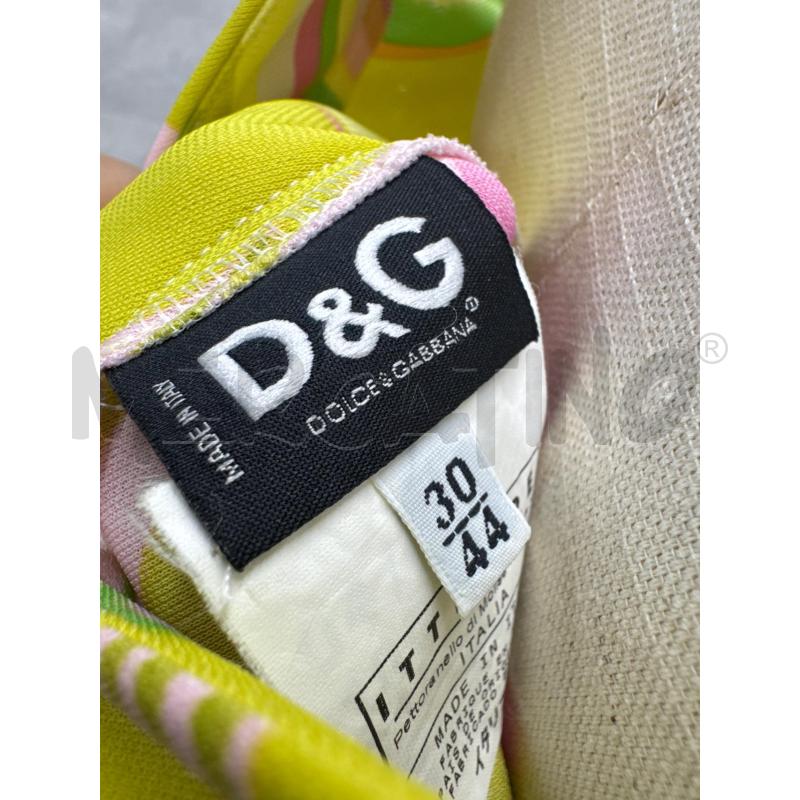 COMPLETO DOLCE & GABBANA GIALLO FANTASIA ROSA VERDE | Mercatino dell'Usato Roma torrevecchia 5