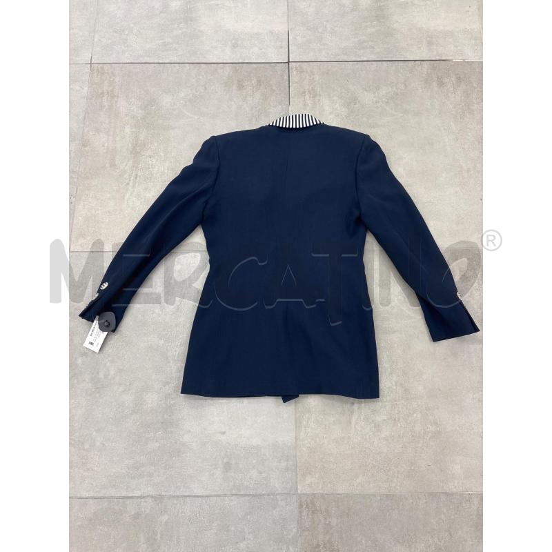 COMPLETO DONNA GAI MATTIOLO BLU COLLETTO RIGHE BAIANCHE NERE | Mercatino dell'Usato Roma torrevecchia 2