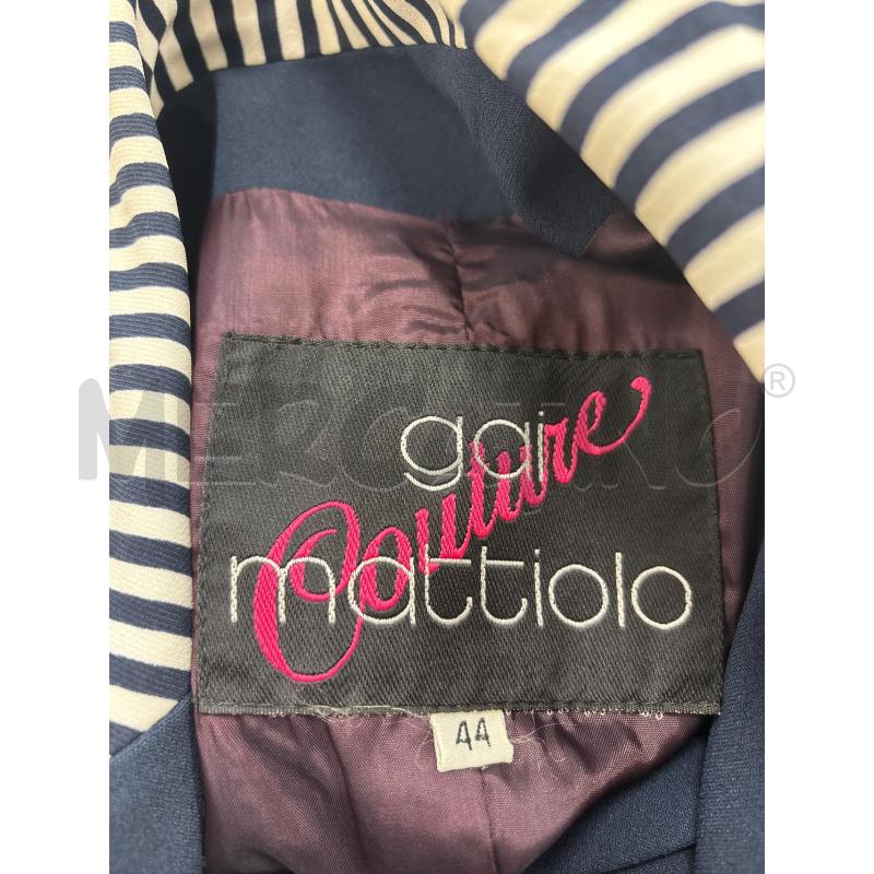 COMPLETO DONNA GAI MATTIOLO BLU COLLETTO RIGHE BAIANCHE NERE | Mercatino dell'Usato Roma torrevecchia 3