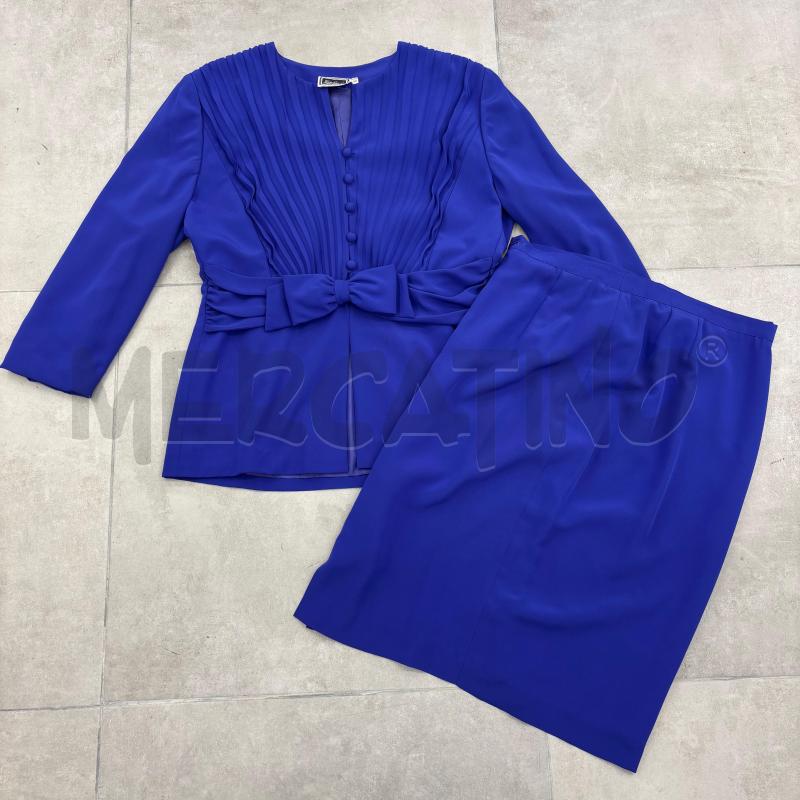 COMPLETO D LUISS SPAGNOLI BLU GIACCA GONNA | Mercatino dell'Usato Roma torrevecchia 1